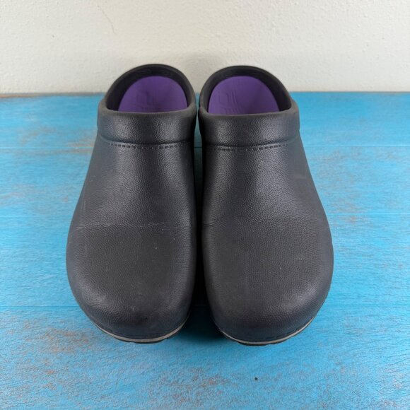 Dansko Women's Kane Mule Clog Black Synthetic Size 38/ US - Picture 2 of 10